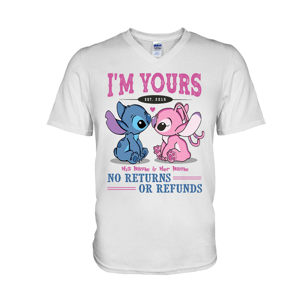Personalized I'm Yours T-shirt & Hoodie with Custom Names for Couple Gift T-shirt & Hoodie GradoCreations