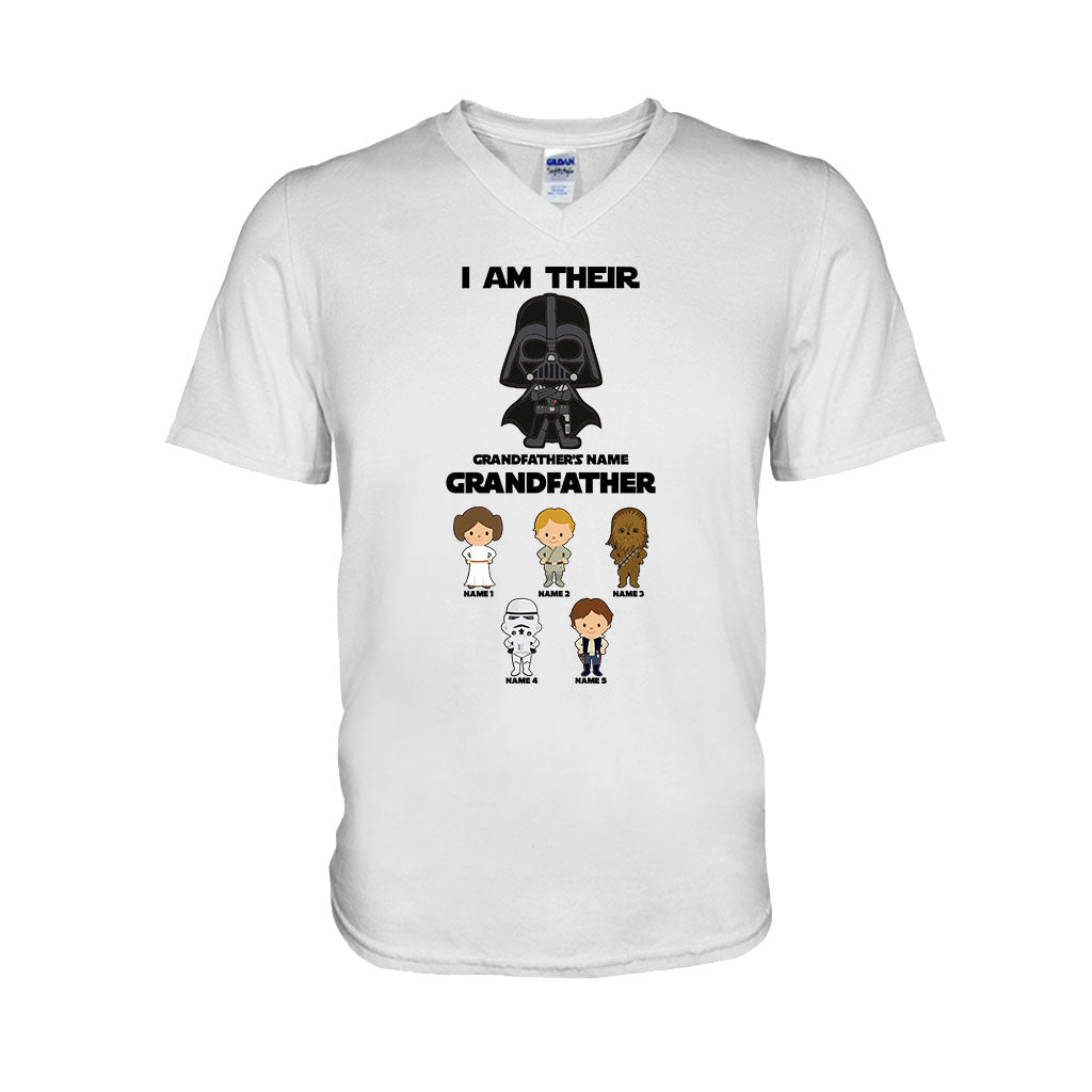 Personalized Father's Day T-shirt with Custom Names & Darth Vader Design T-shirt & Hoodie GradoCreations