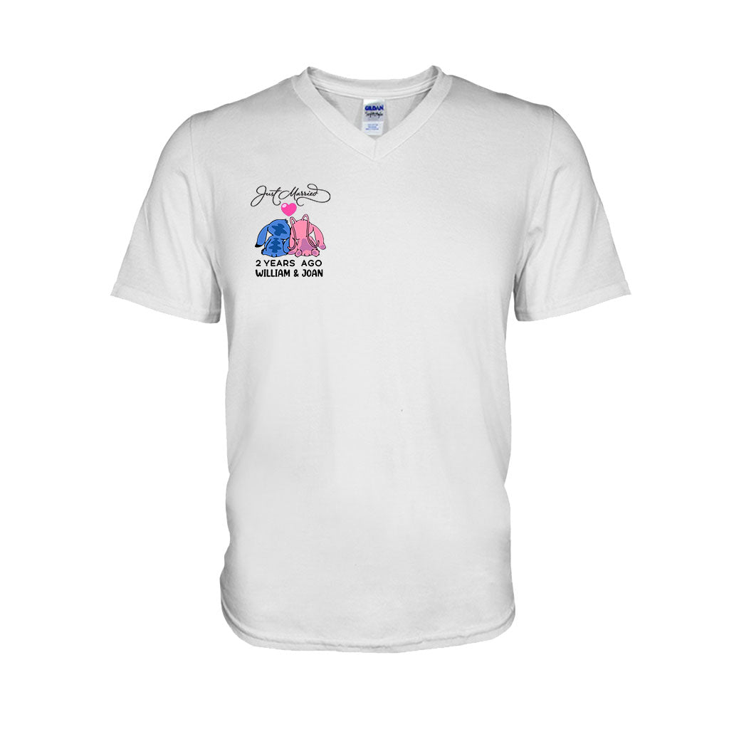 Personalized Just Married Couple T-Shirt & Hoodie Gift Idea T-shirt & Hoodie GradoCreations