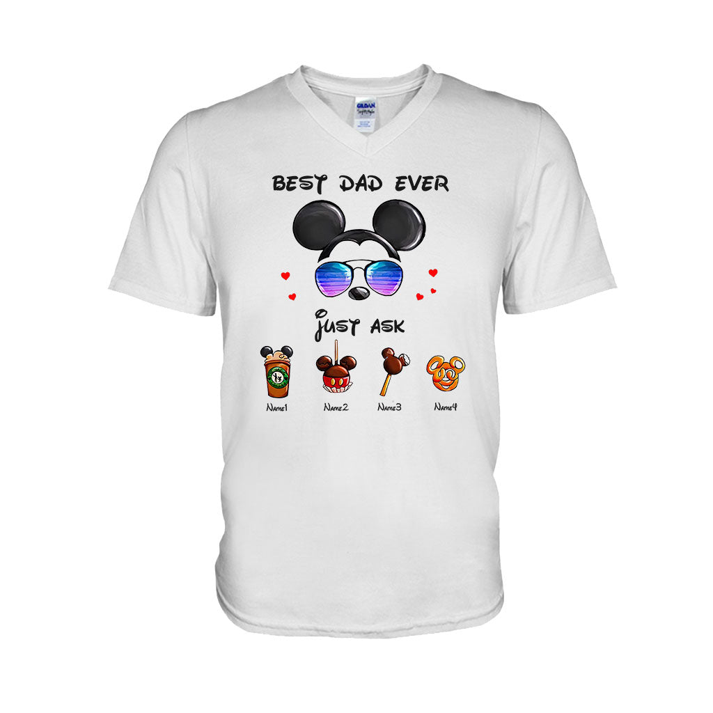 Personalized Best Dad Ever Mouse T-shirt and Hoodie Gift for Father's Day T-shirt & Hoodie GradoCreations