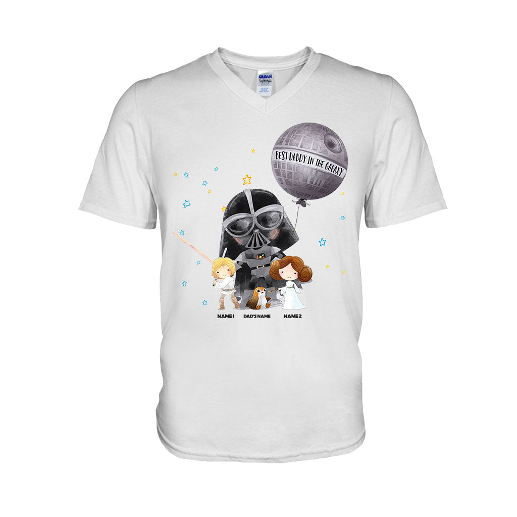 Personalized Best Dad in the Galaxy T-Shirt & Hoodie for Father's Day T-shirt & Hoodie GradoCreations