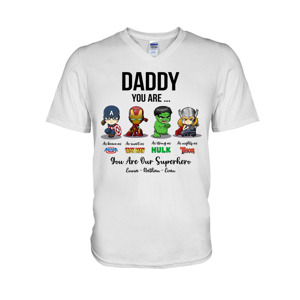 Personalized Father's Day T-shirt Hoodie Superhero Gift T-shirt & Hoodie GradoCreations