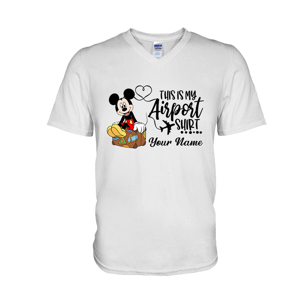 Personalized Airport Shirt Custom Name T-shirt & Hoodie for Travelers T-shirt & Hoodie GradoCreations