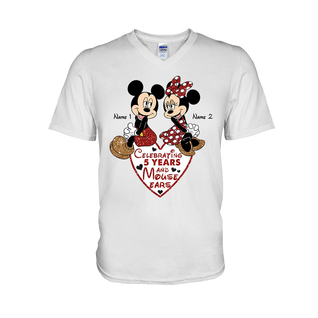Personalized Couple Mouse T-shirt & Hoodie Gift for Anniversary T-shirt & Hoodie GradoCreations