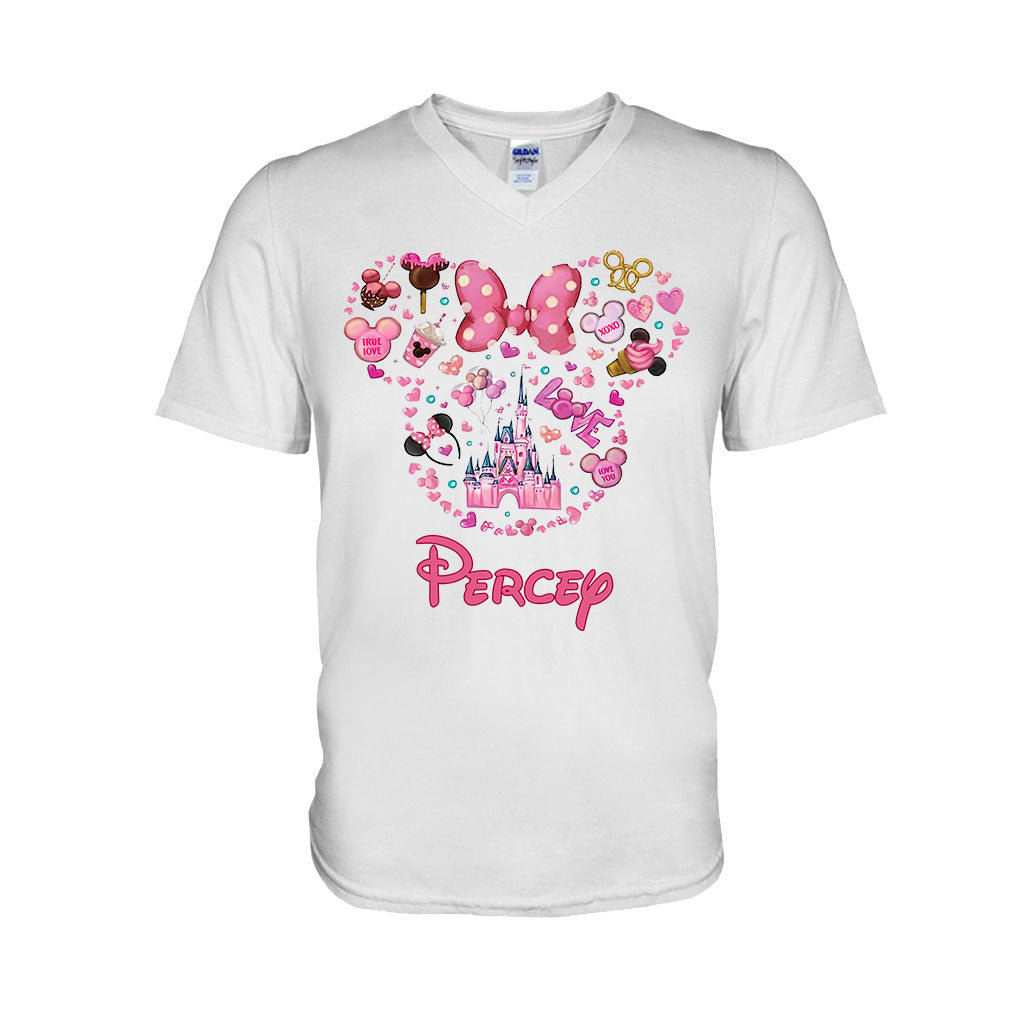 Personalized Christmas Mouse T-shirt & Hoodie Custom Name Gift T-shirt & Hoodie GradoCreations