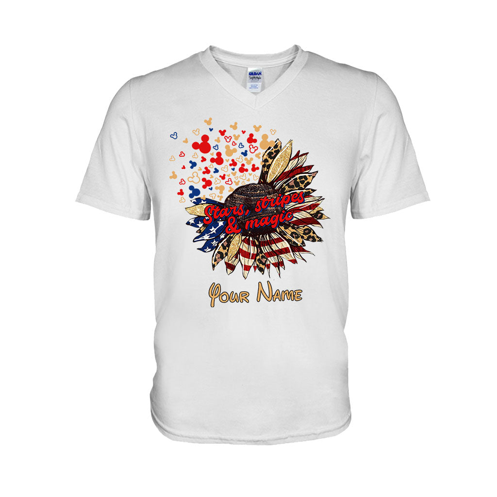 Personalized Independence Day T-Shirt & Hoodie with American Flag Design T-shirt & Hoodie GradoCreations