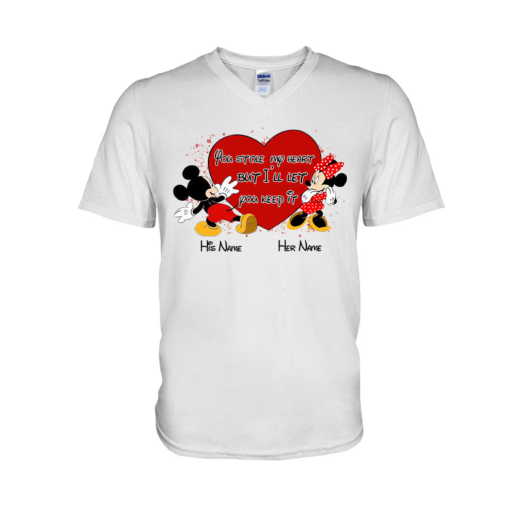 Personalized Couple Mouse T-shirt & Hoodie with Names Gift T-shirt & Hoodie GradoCreations