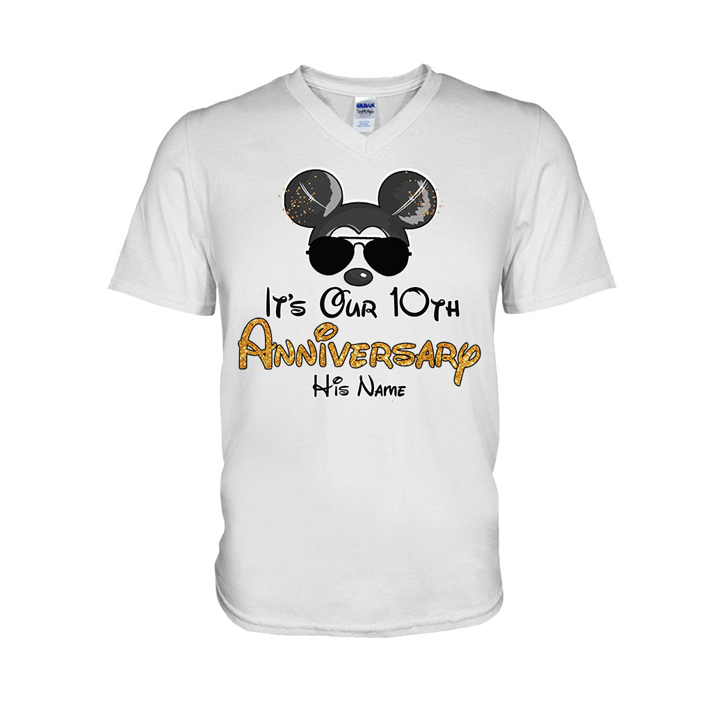 Personalized Anniversary T-shirt & Hoodie with Custom Names T-shirt & Hoodie GradoCreations
