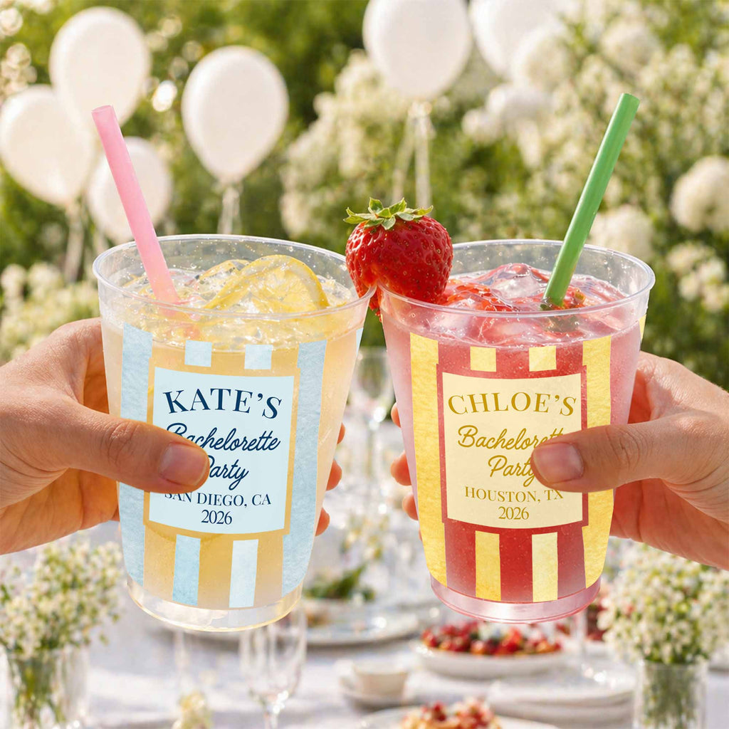 Personalized Frosted Cups Custom Name Bachelorette Party Gift Frosted Cups GradoCreations