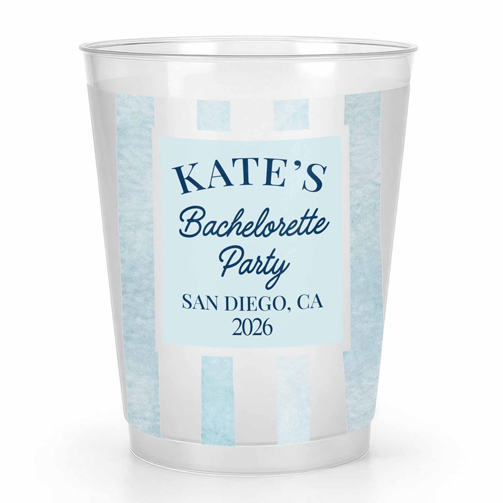 Personalized Frosted Cups Custom Name Bachelorette Party Gift Frosted Cups GradoCreations