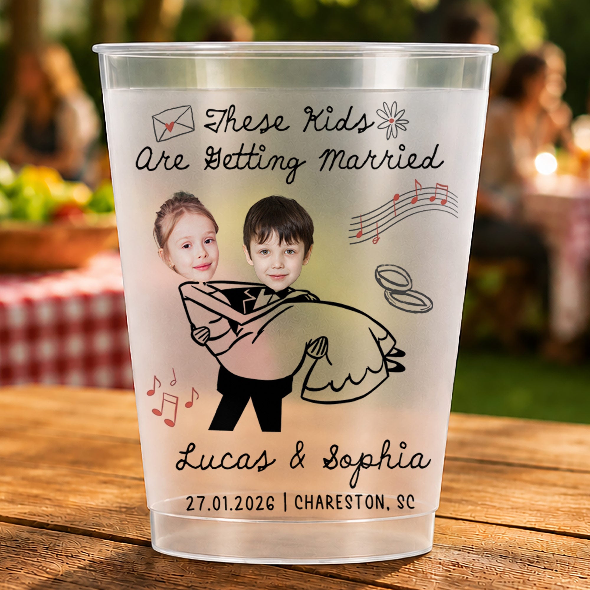 Personalized Frosted Wedding Cups Custom Name Gift for Couples Frosted Cups GradoCreations