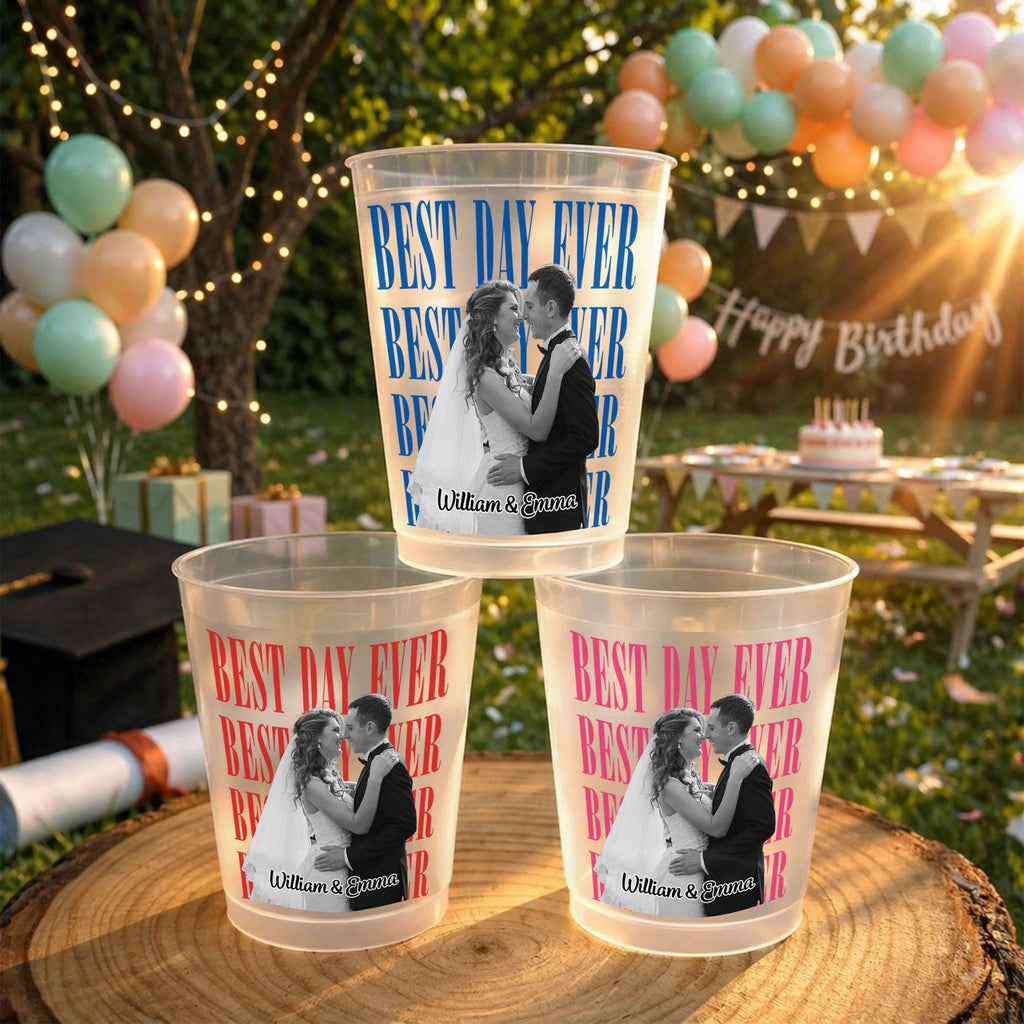 Personalized Frosted Cups Custom Name Wedding Party Gift Frosted Cups GradoCreations