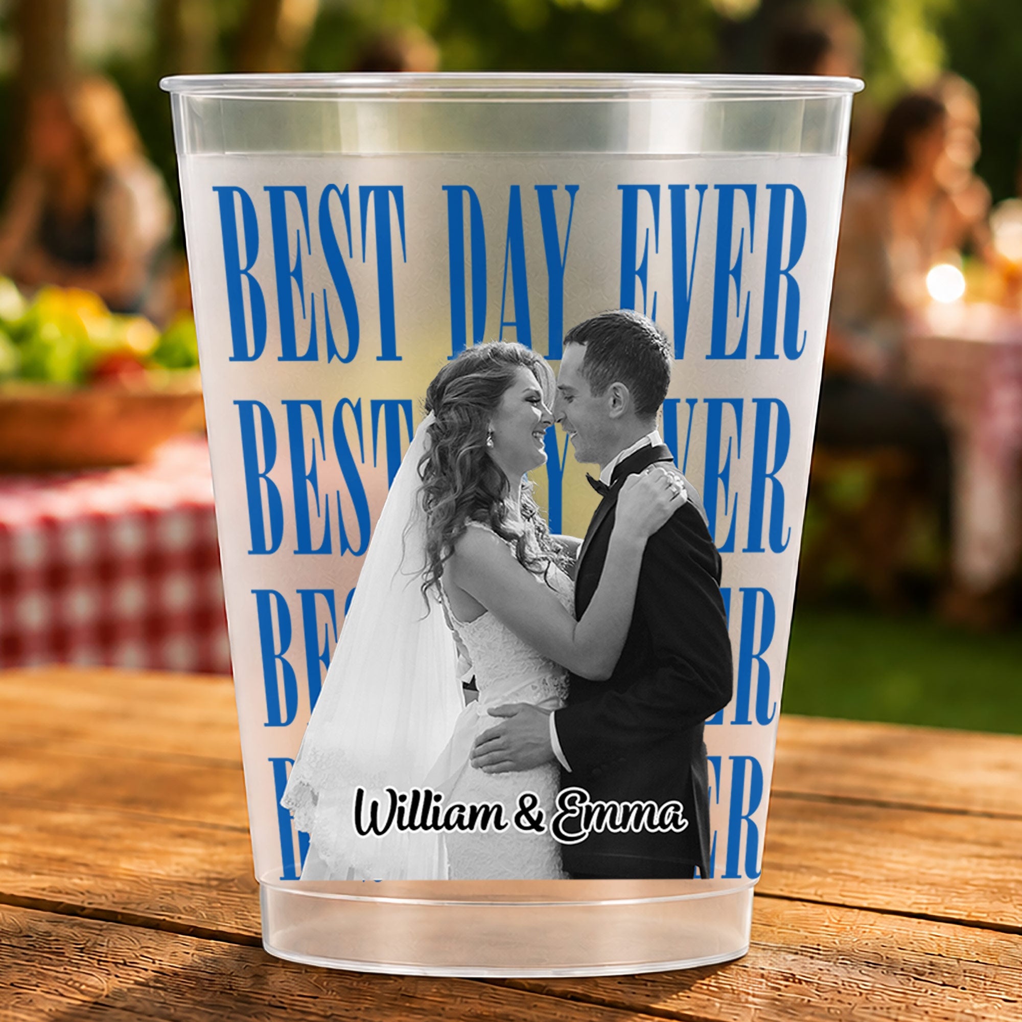 Personalized Frosted Cups Custom Name Wedding Party Gift Frosted Cups GradoCreations