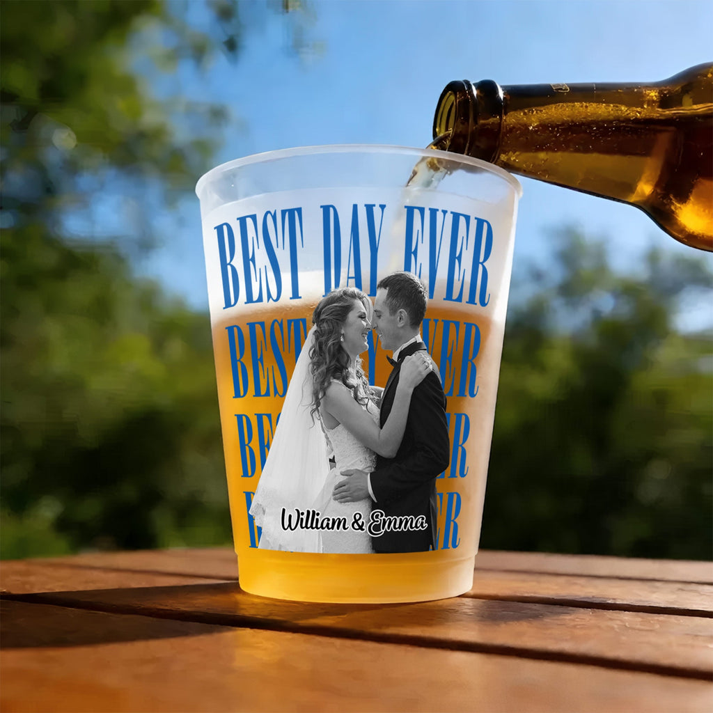 Personalized Frosted Cups Custom Name Wedding Party Gift Frosted Cups GradoCreations