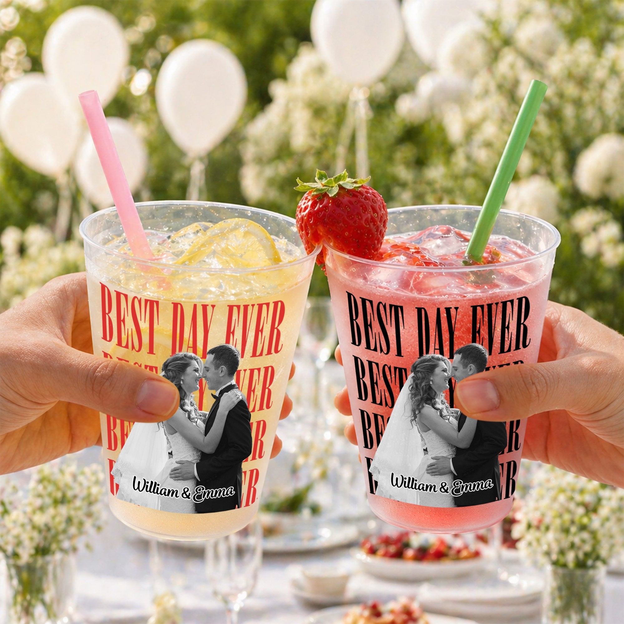 Personalized Frosted Cups Custom Name Wedding Party Gift Frosted Cups GradoCreations