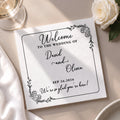 Personalized Floral Cocktail Napkins Custom Wedding Name Gift Cocktail Napkins GradoCreations