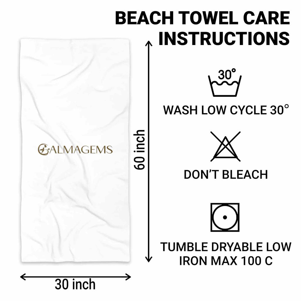 Personalized Cowboy Hat Beach Towel Gift for Bachelorette Party Beach Towels GradoCreations