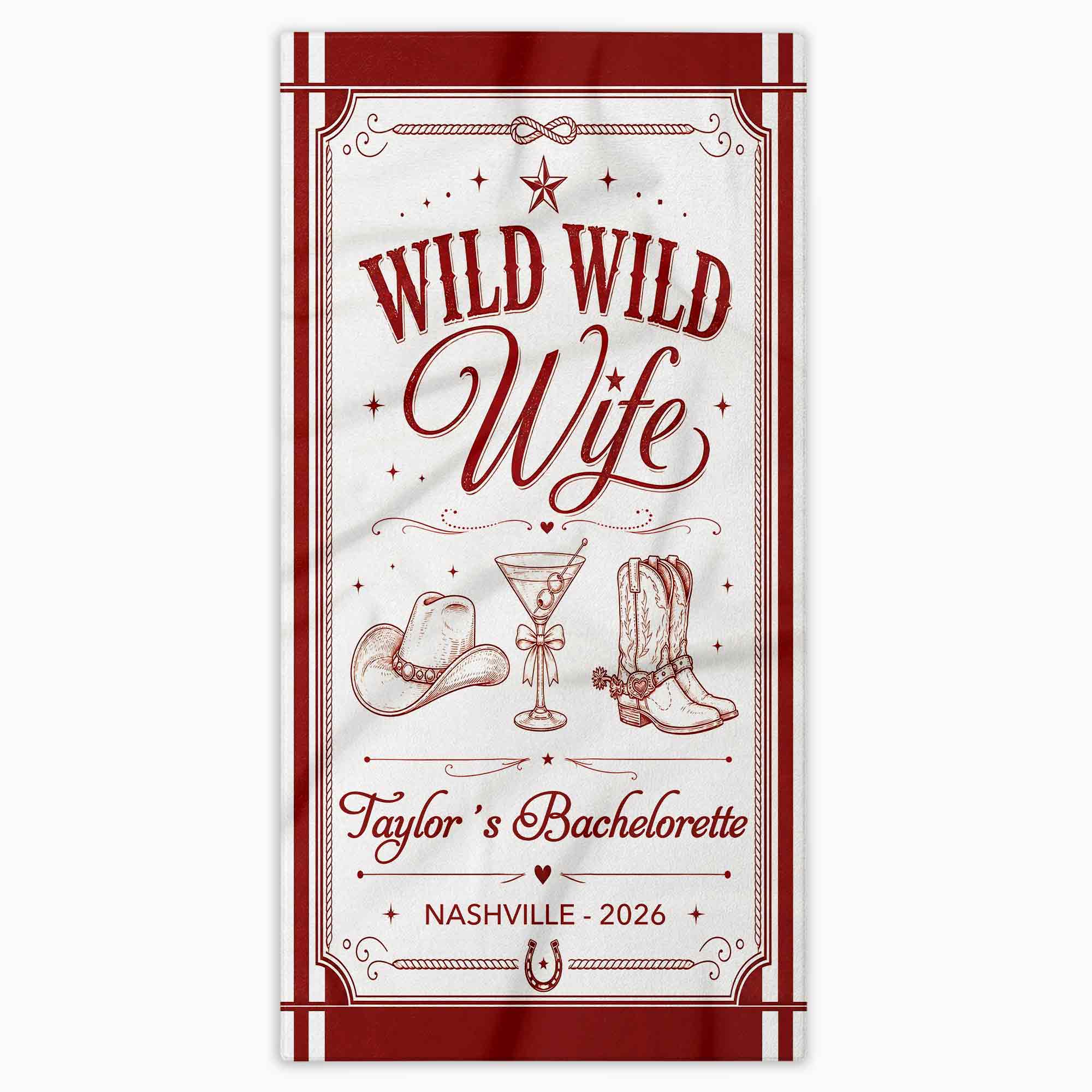 Personalized Microfiber Beach Towel Custom Name Bachelorette Gift Beach Towels GradoCreations