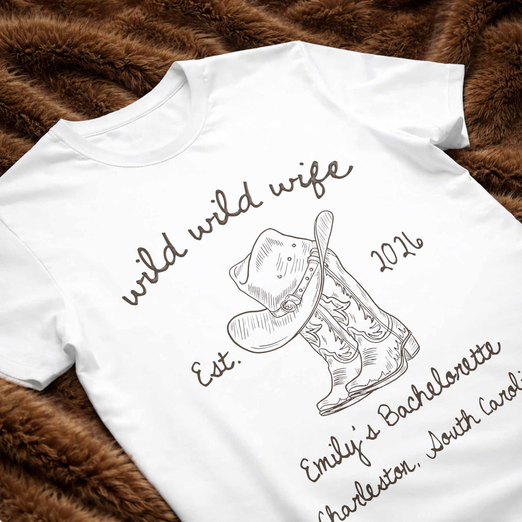 Personalized Bachelorette T-shirt & Hoodie Custom Gift for Wife Shirt GradoCreations