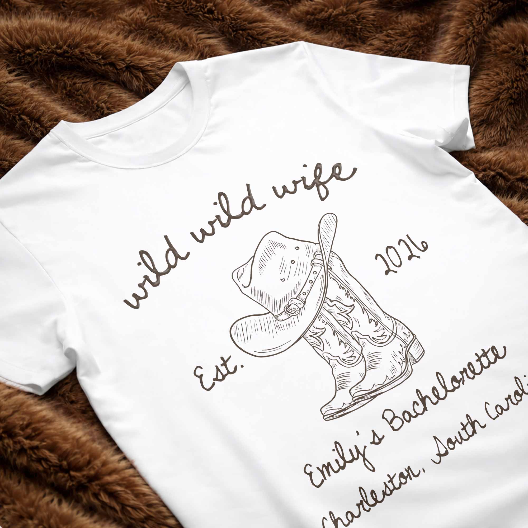 Personalized Bachelorette T-shirt & Hoodie Custom Gift for Wife Shirt GradoCreations