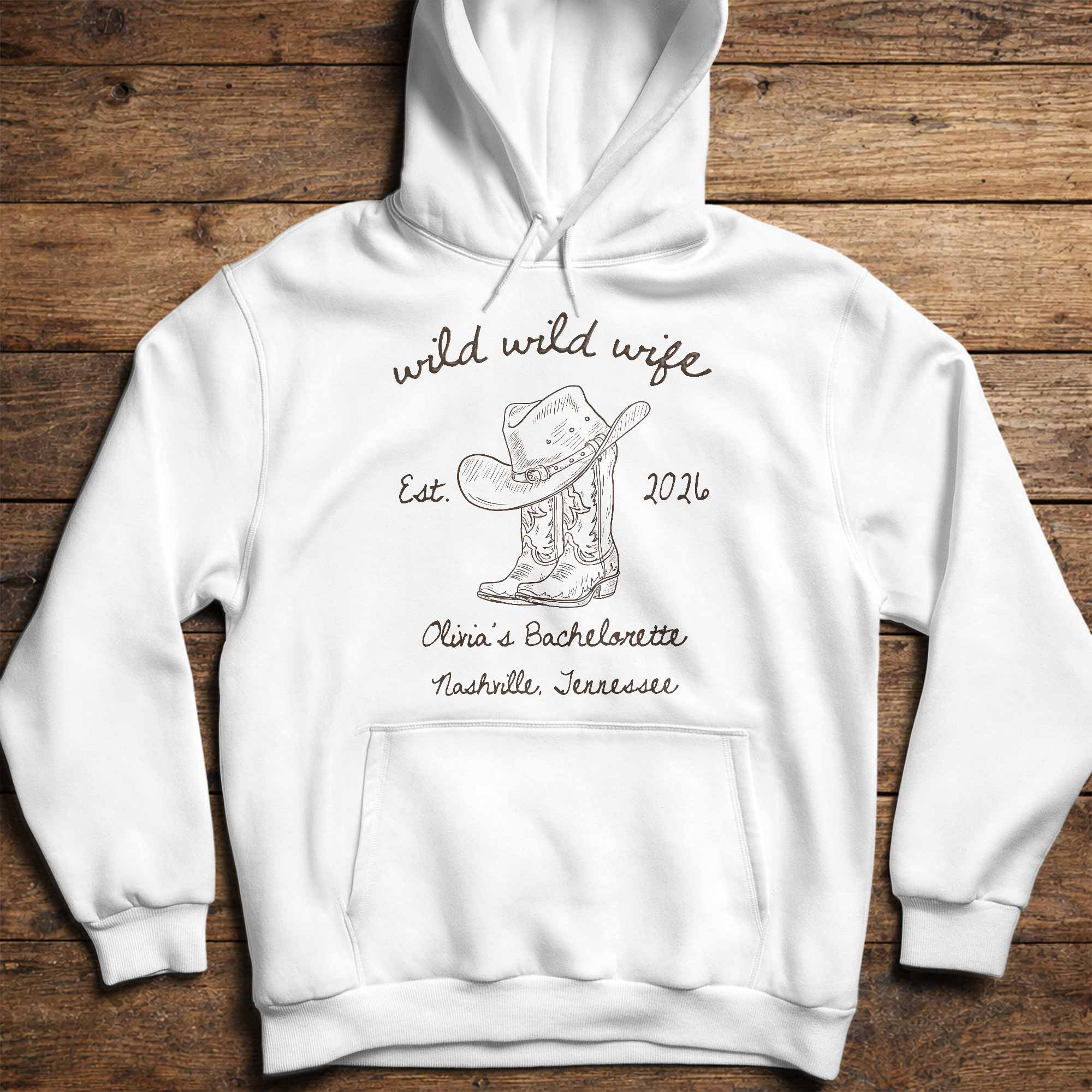 Personalized Bachelorette T-shirt & Hoodie Custom Gift for Wife Shirt GradoCreations