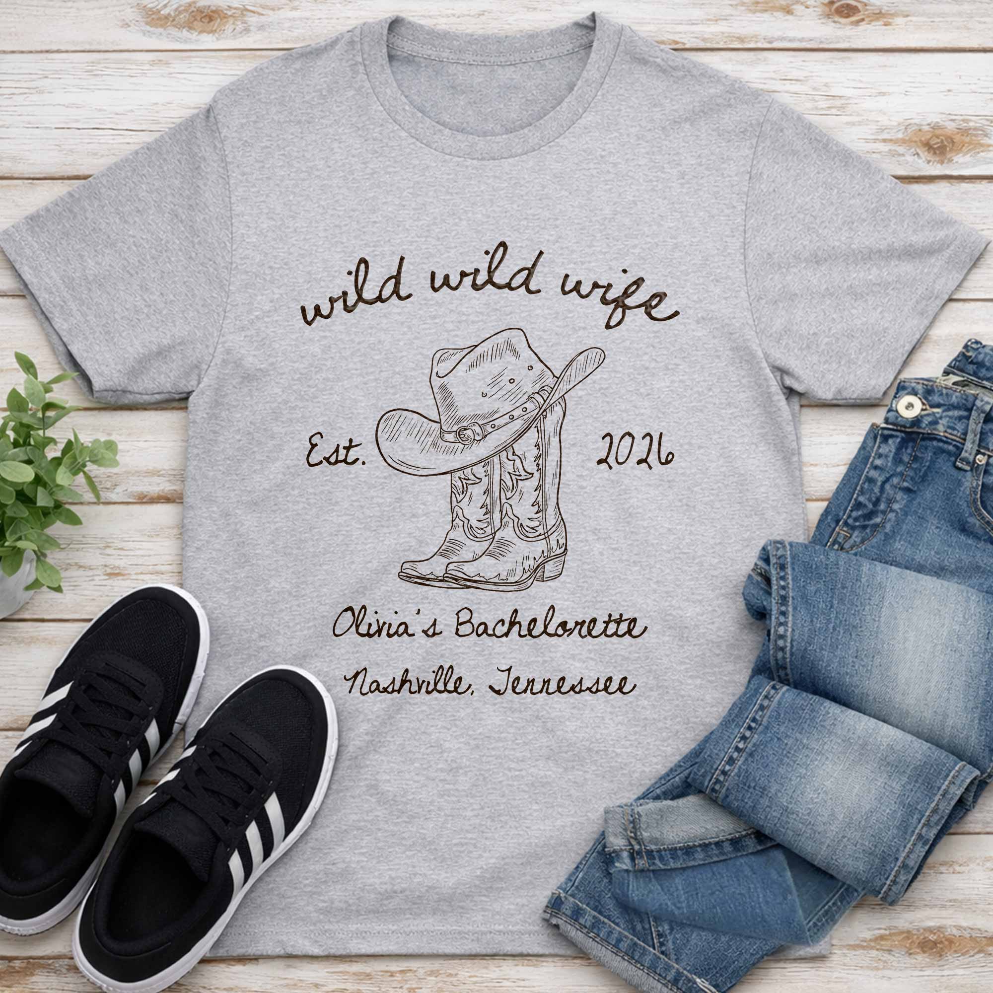 Personalized Bachelorette T-shirt & Hoodie Custom Gift for Wife Shirt GradoCreations