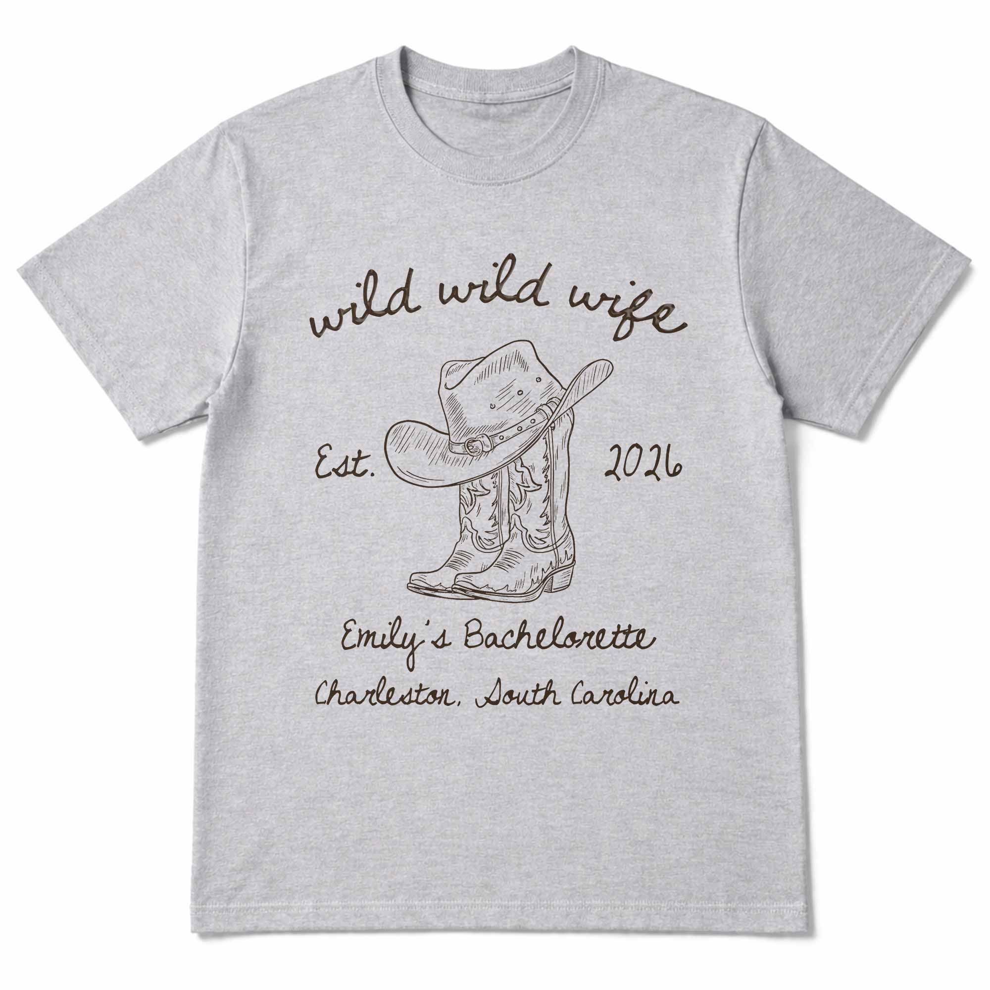 Personalized Bachelorette T-shirt & Hoodie Custom Gift for Wife Shirt GradoCreations