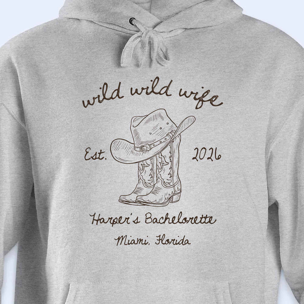 Personalized Bachelorette T-shirt & Hoodie Custom Gift for Wife Shirt GradoCreations
