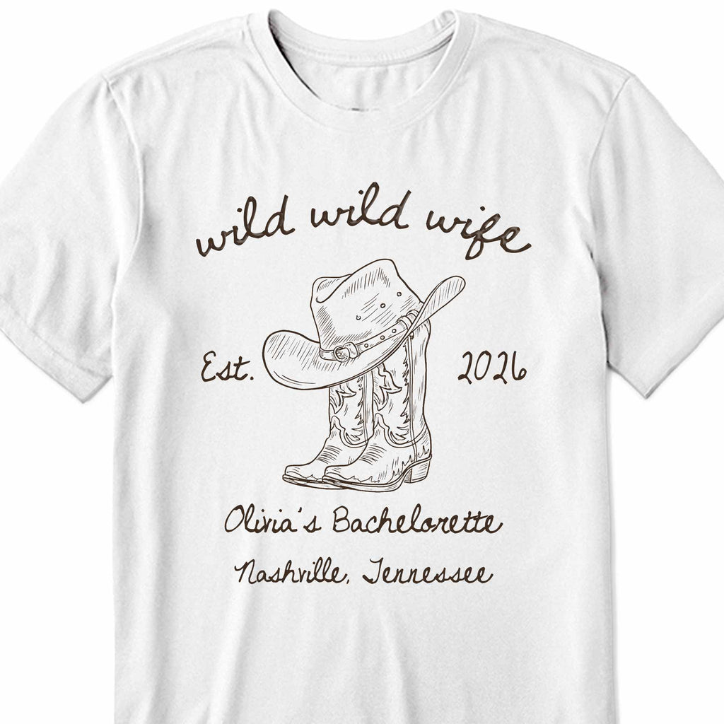 Personalized Bachelorette T-shirt & Hoodie Custom Gift for Wife Shirt GradoCreations