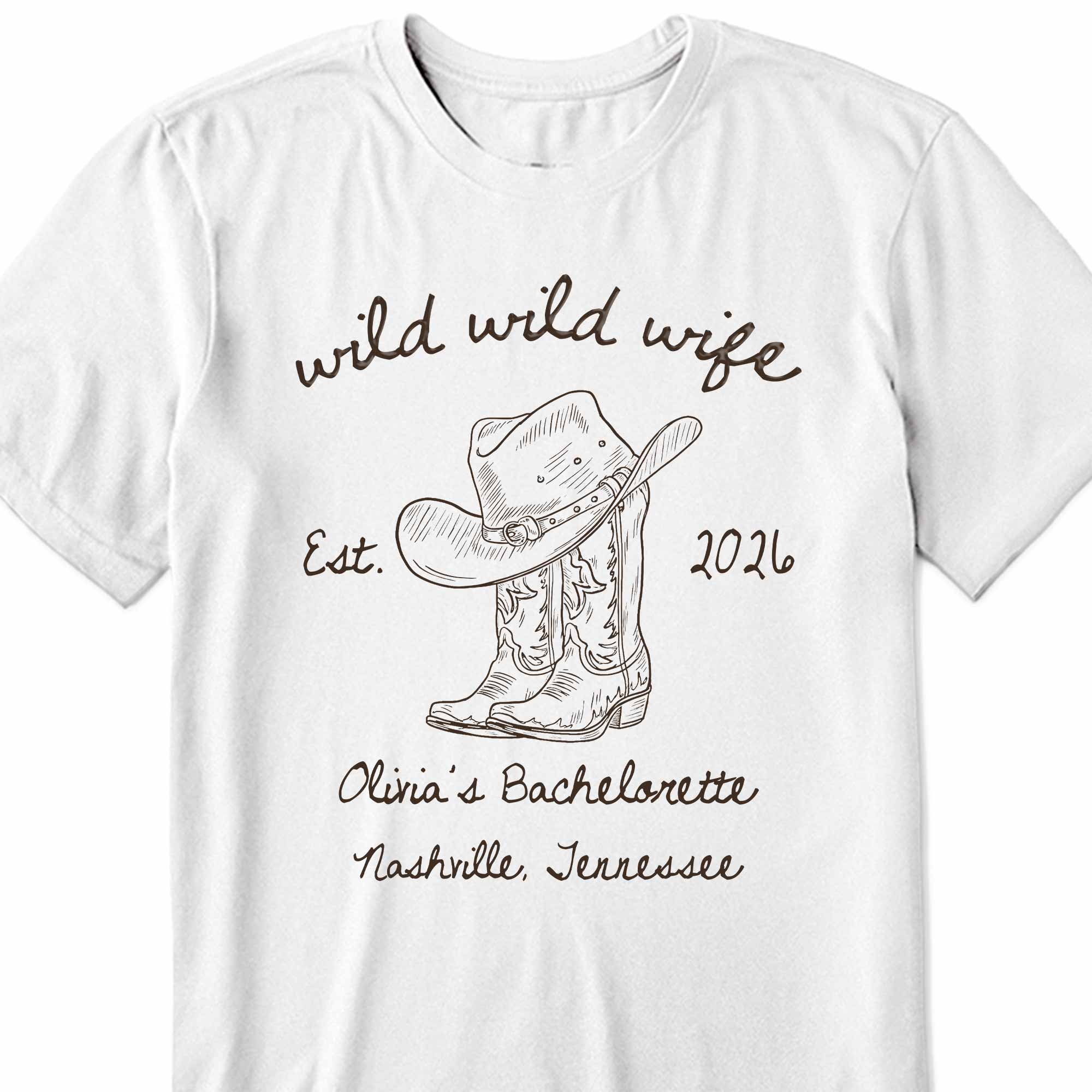 Personalized Bachelorette T-shirt & Hoodie Custom Gift for Wife Shirt GradoCreations
