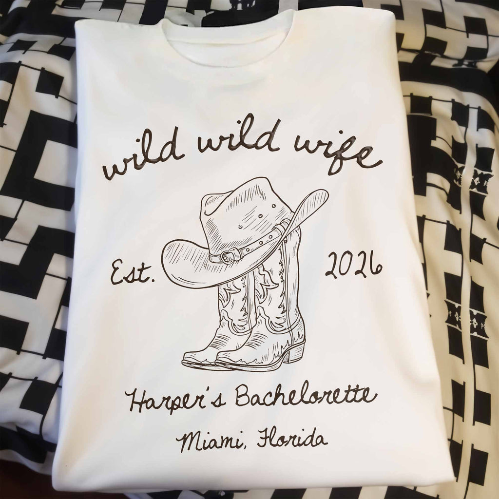 Personalized Bachelorette T-shirt & Hoodie Custom Gift for Wife Shirt GradoCreations