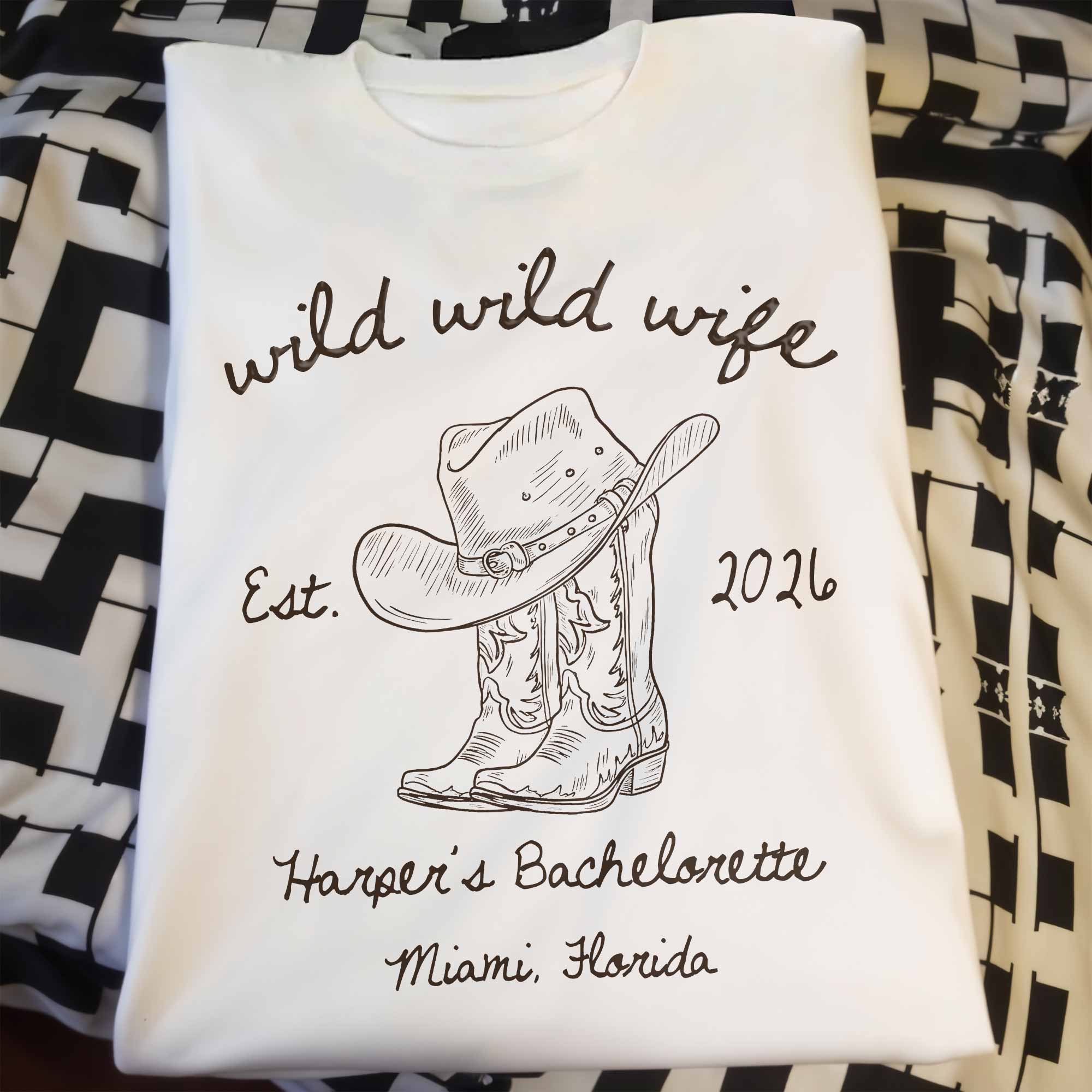 Personalized Bachelorette T-shirt & Hoodie Custom Gift for Wife Shirt GradoCreations