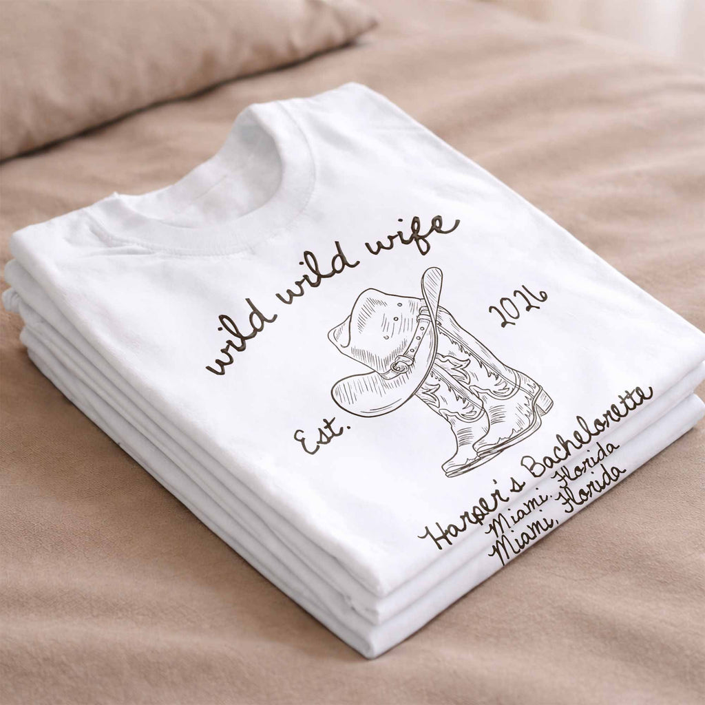 Personalized Bachelorette T-shirt & Hoodie Custom Gift for Wife Shirt GradoCreations