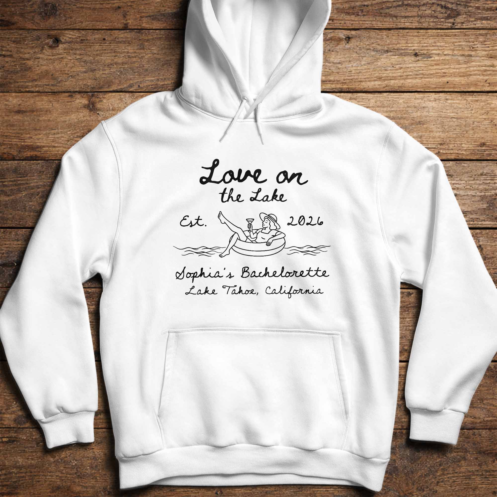 Personalized Unisex T-shirt & Hoodie Love on the Lake Gift for Bachelorette Shirt GradoCreations