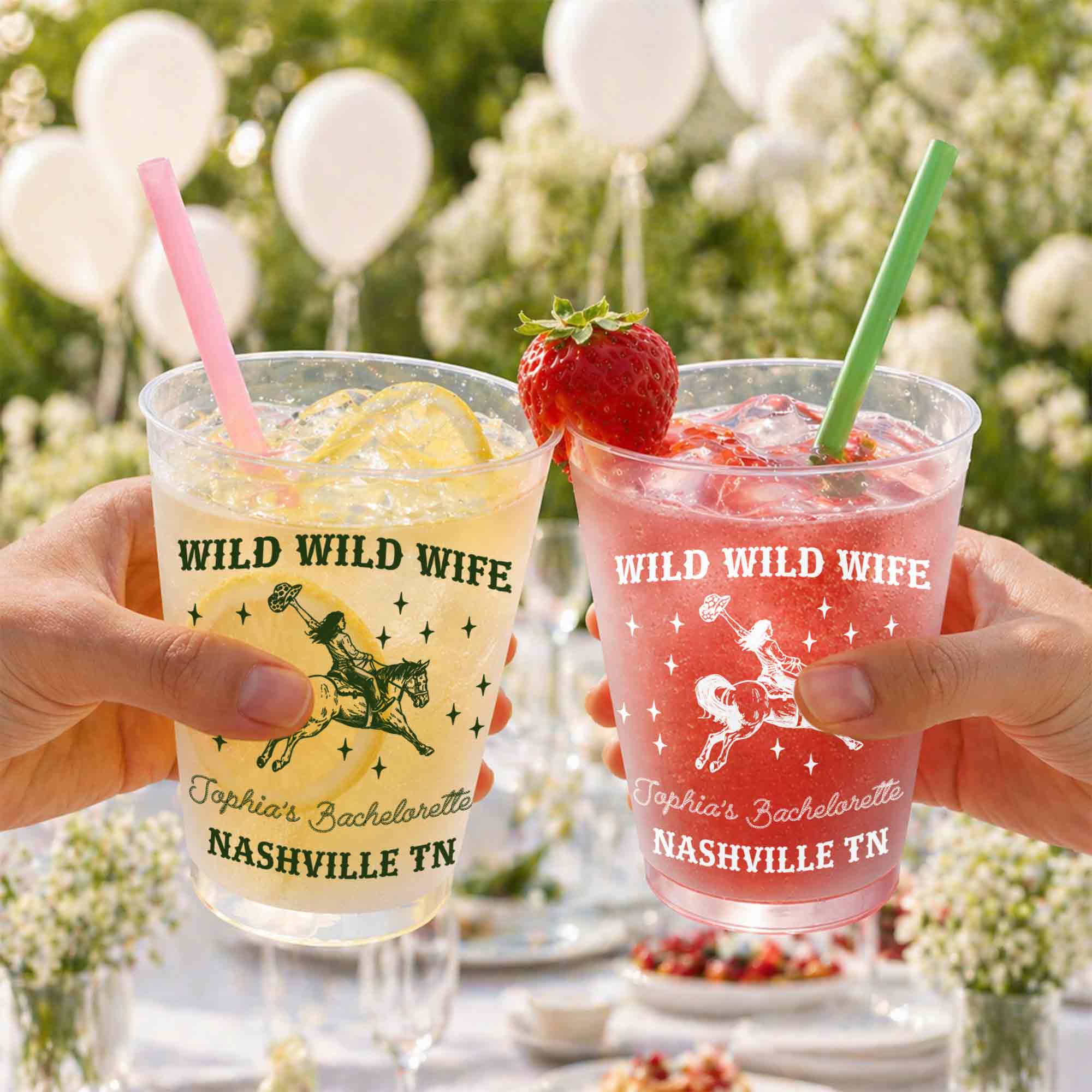 Personalized Frosted Cups Custom Name Bachelorette Party Favor Frosted Cups GradoCreations