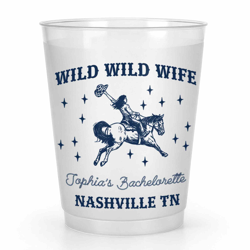 Personalized Frosted Cups Custom Name Bachelorette Party Favor Frosted Cups GradoCreations