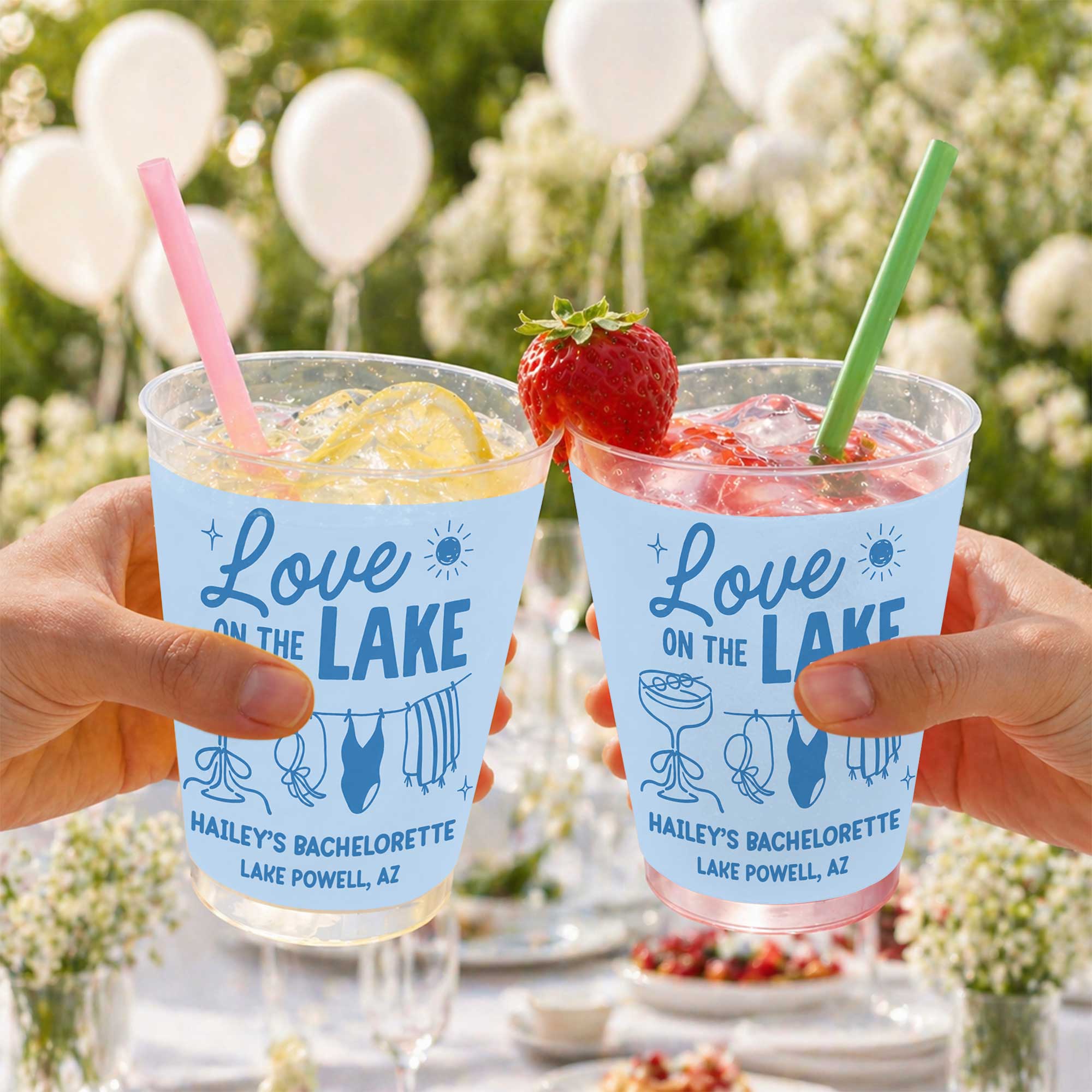 Personalized Frosted Cups Custom Name Bachelorette Party Gift Frosted Cups GradoCreations