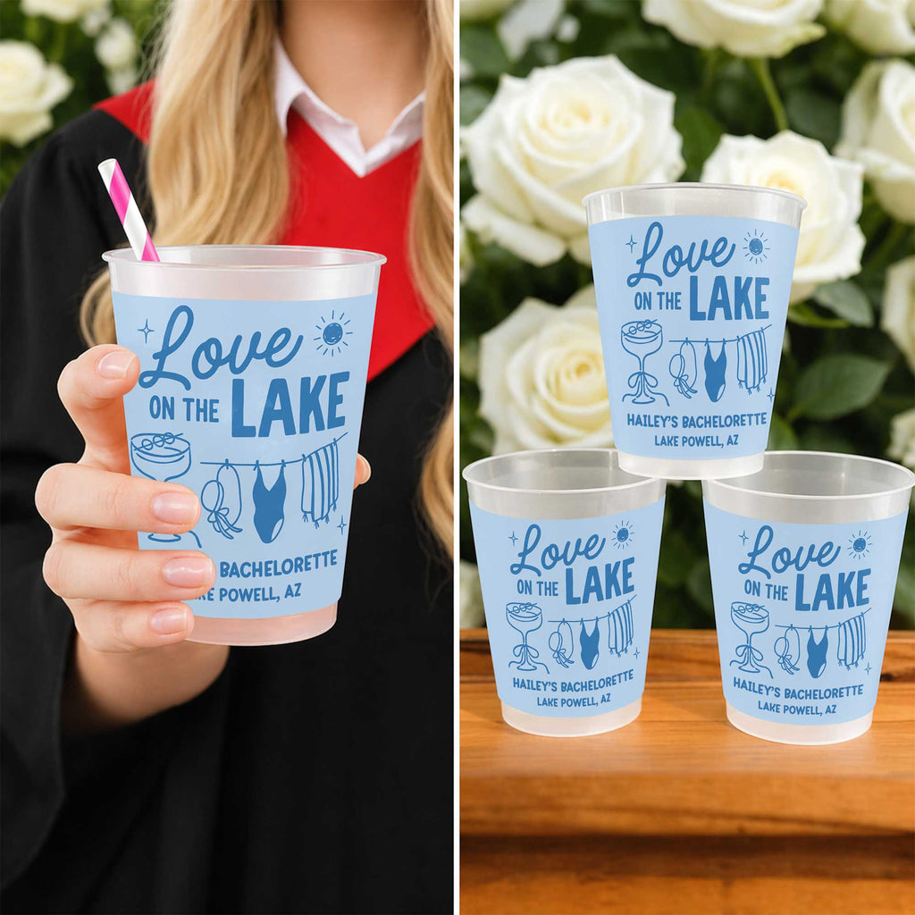 Personalized Frosted Cups Custom Name Bachelorette Party Gift Frosted Cups GradoCreations