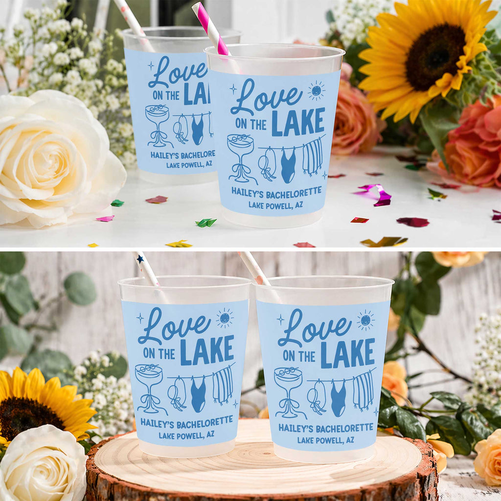 Personalized Frosted Cups Custom Name Bachelorette Party Gift Frosted Cups GradoCreations