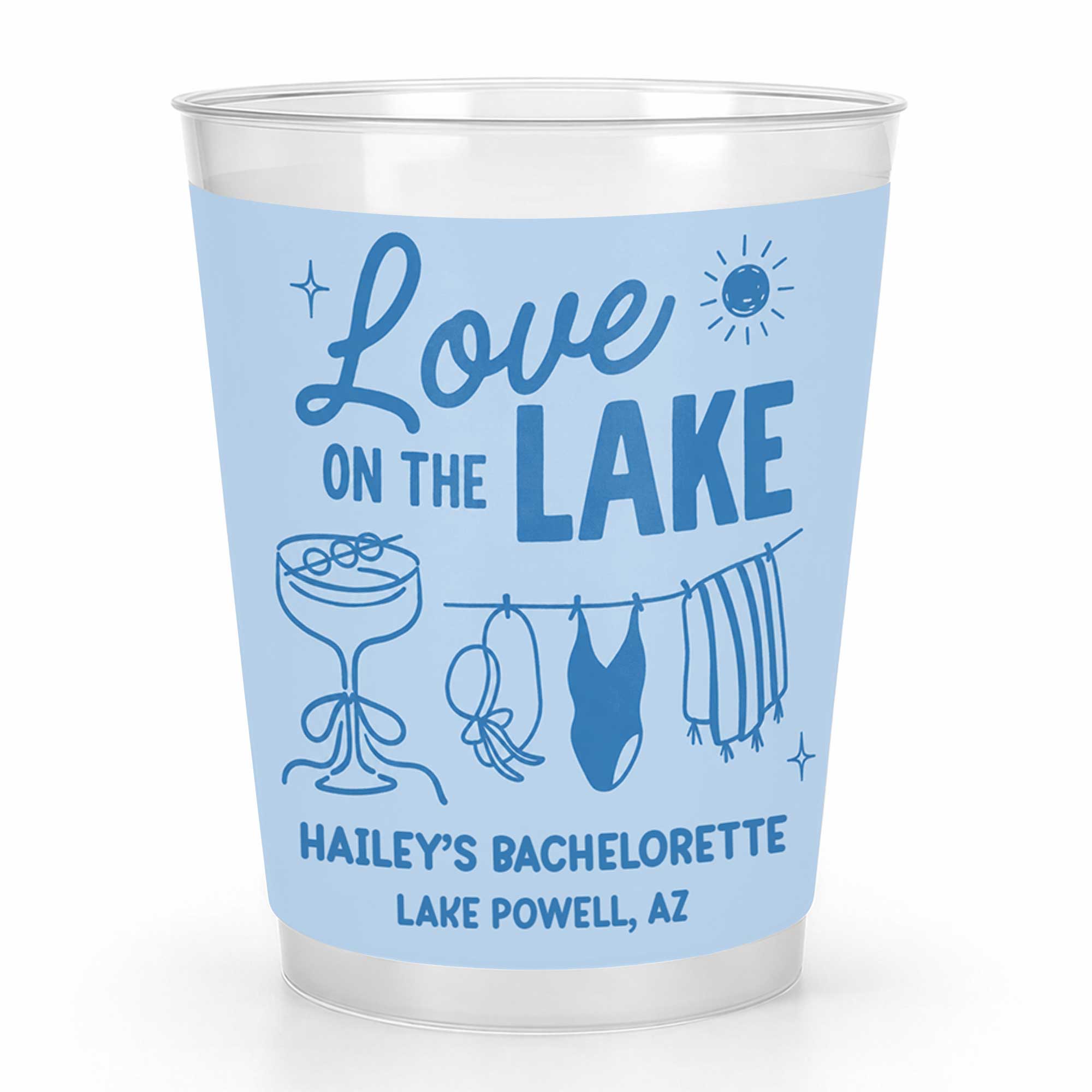 Personalized Frosted Cups Custom Name Bachelorette Party Gift Frosted Cups GradoCreations