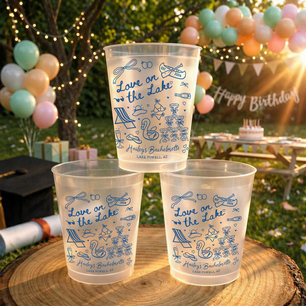 Personalized Frosted Cups Custom Name Bachelorette Party Gift Frosted Cups GradoCreations