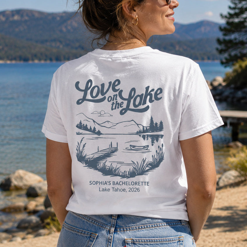 Personalized Bachelorette T-Shirt Custom Graphic for Bride to Be T-Shirt Font and Back GradoCreations