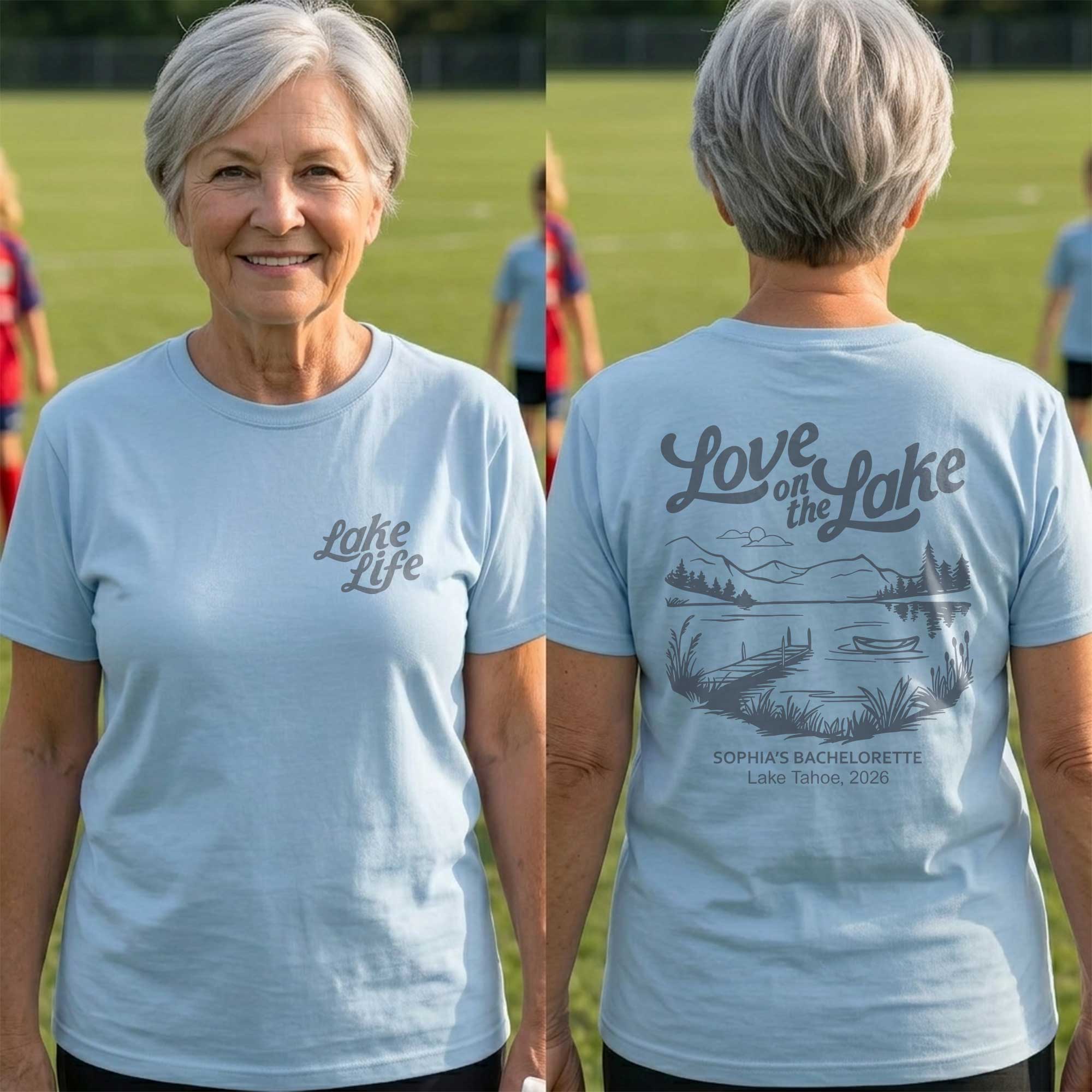 Personalized Bachelorette T-Shirt Custom Graphic for Bride to Be T-Shirt Font and Back GradoCreations