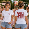 Personalized Cheetah Bachelorette T-Shirt Custom Front Back Gift T-Shirt Font and Back GradoCreations