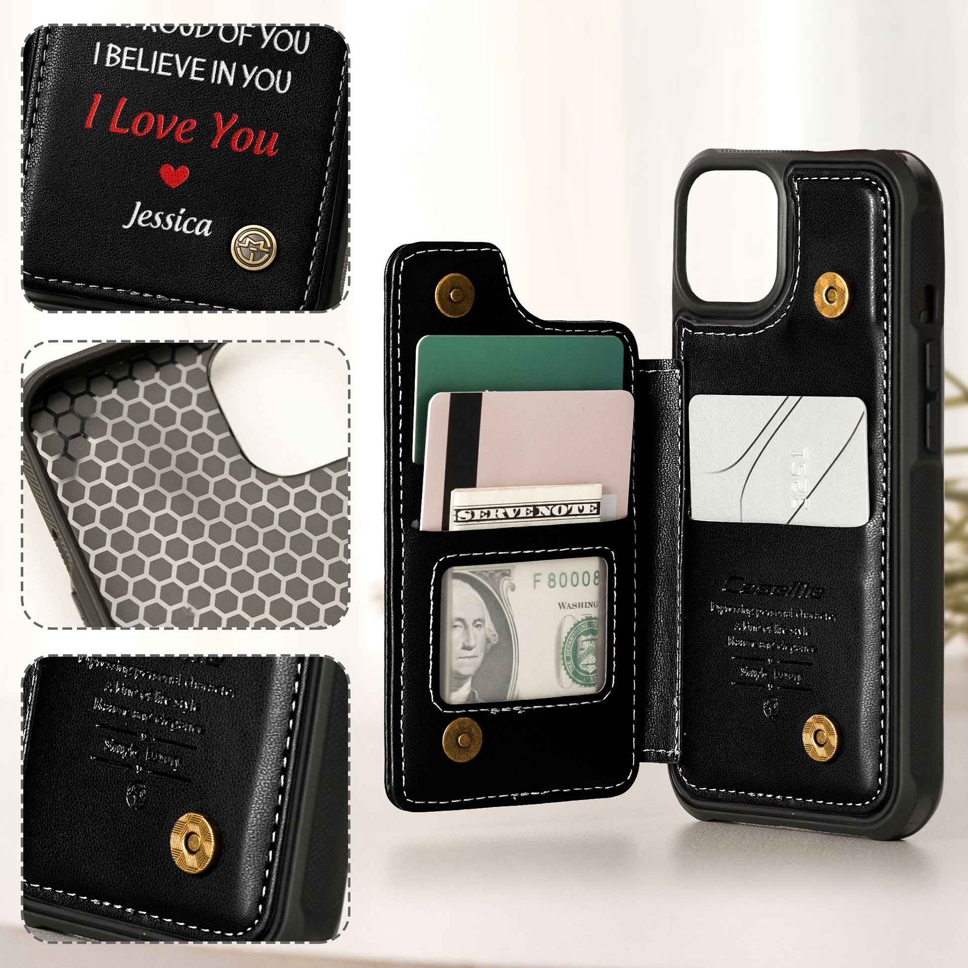 Personalized Star Wars 50th Anniversary Wallet Phone Case Gift for Fans