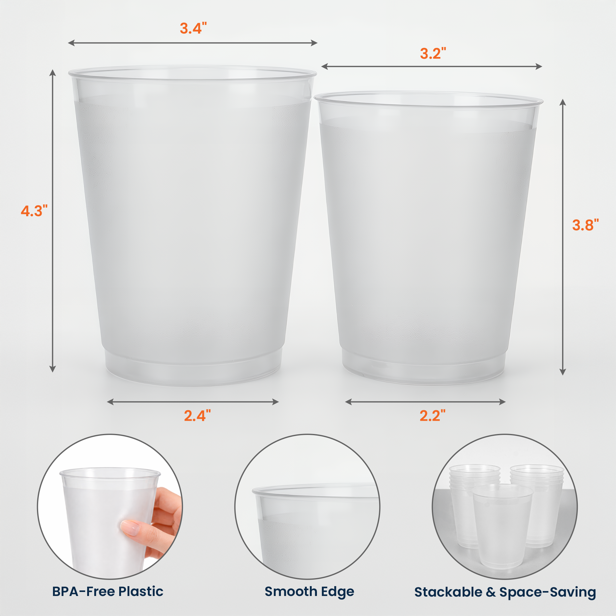 Personalized Frosted Cups 250 Years of Freedom Gift for Family