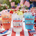 Personalized Frosted Cups America 250th Anniversary Patriotic Gift