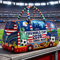 FIFA World Cup 2026 Traveling Quilted Duffle Bag Gift for Soccer Fans