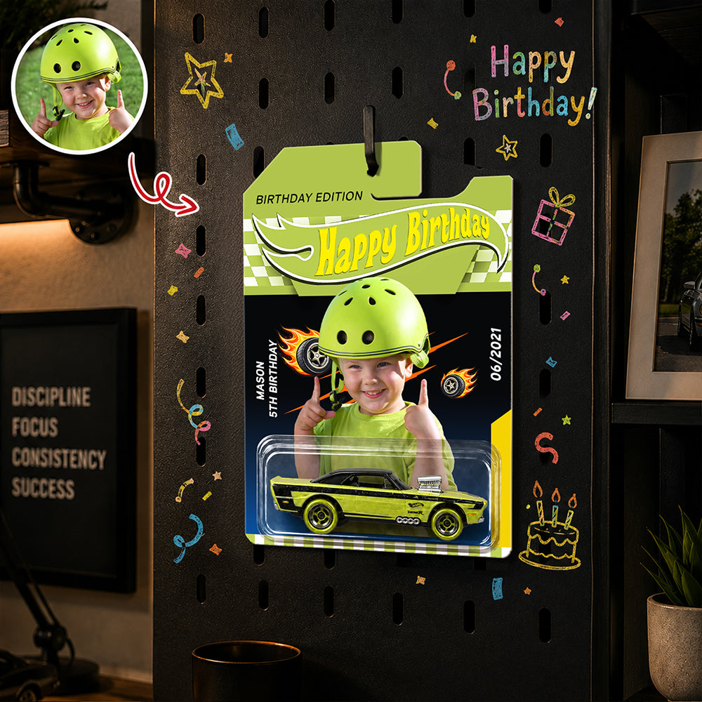 Personalized Hot Wheels Photo Car Gift Custom for Kids HN590 - Hot Wheels GradoCreations