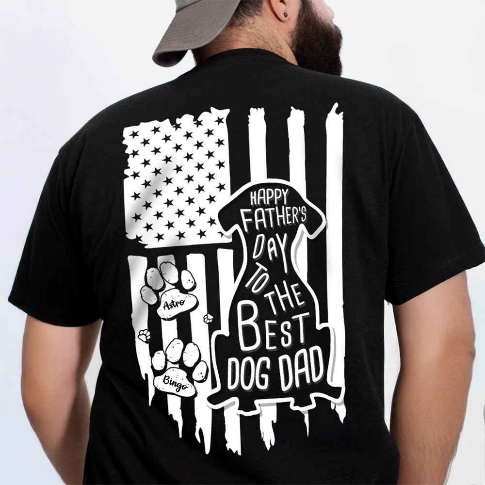 Personalized Father's Day Comfort Shirt for Dog Dads Unique Gift Comfort Shirt Back GradoCreations